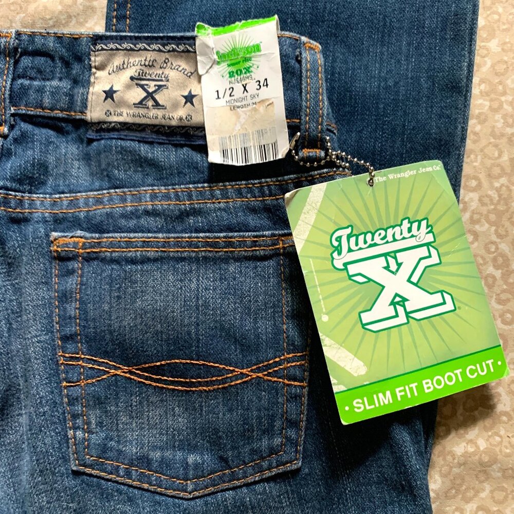 Original TwentyX JACKSON Lower Rise, Slim Fit Boot Cut – size 1/2x34